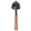 51mm Portafilter Fit for Olympia Cremina Coffee Machine 3 Ears Bottomless Portafilter with Filter and Wooden Handle