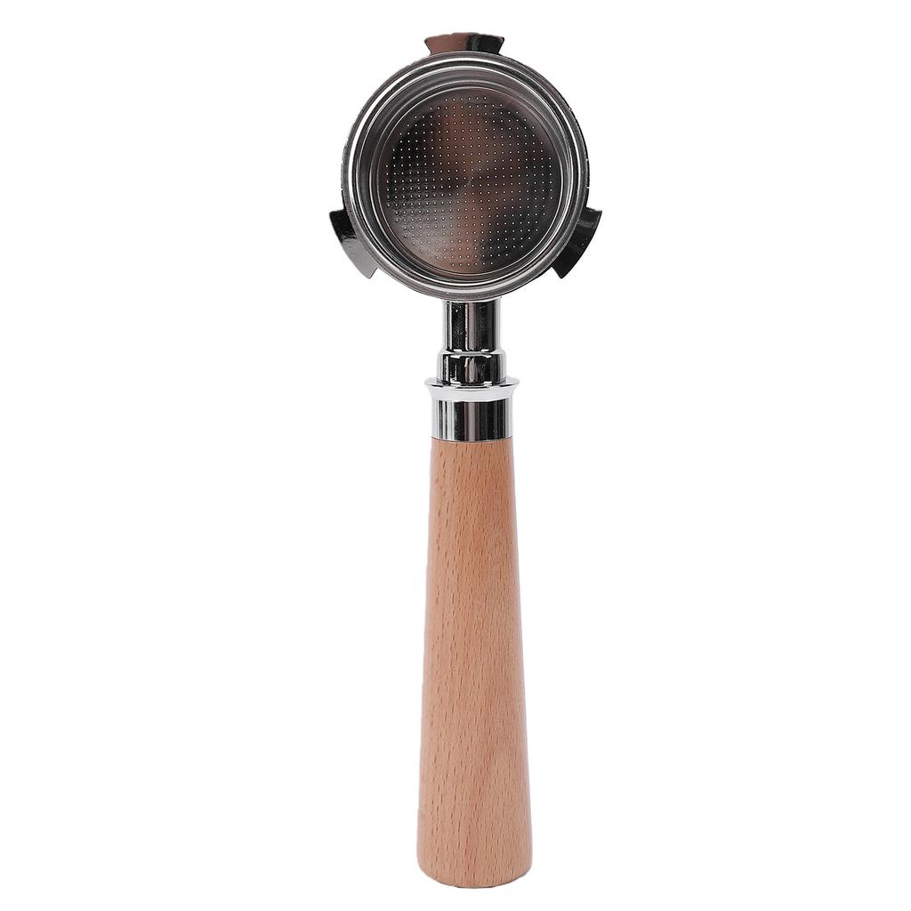 51mm Portafilter Fit for Olympia Cremina Coffee Machine 3 Ears Bottomless Portafilter with Filter and Wooden Handle