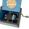 Wooden Hand Cranked Music Box Retro Light Luxury Exquisite Carving Wooden Music Box Exquisite Birthday Gift