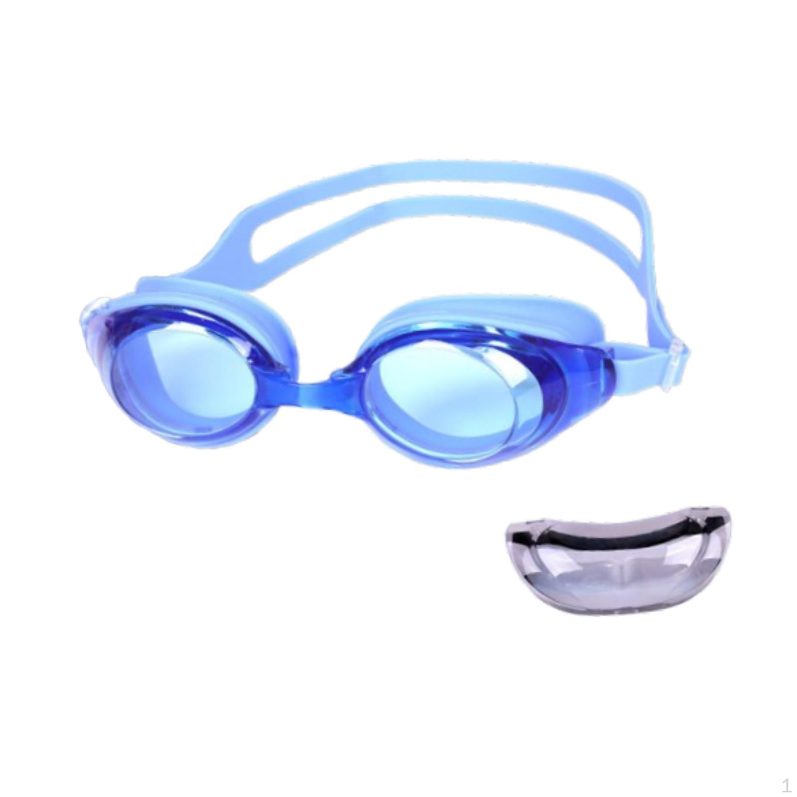 

Men Women Swim Goggles for Water Activities, Anti Fog Eyewear Pool and Beach синій