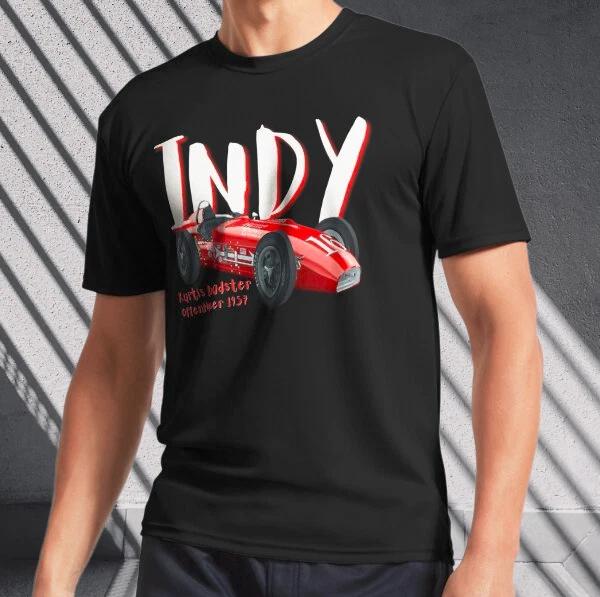 Men s and Women s T-shirts Indy Car 1957 Indy Racecar Kurtis Roadste S