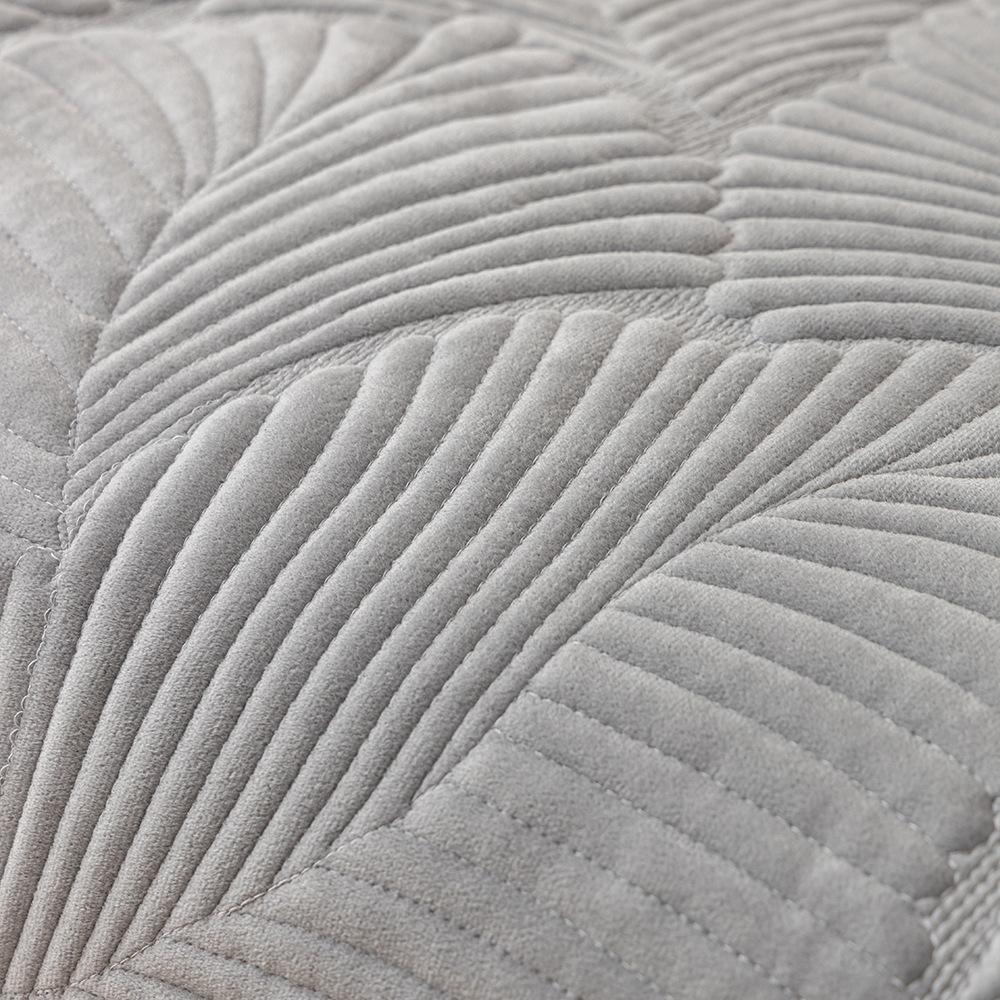 Milk Velvet Plantain Leaf Sofa Cushion, Simple And Non-Slip Nordic Crystal Velvet Seat Cushion, Cover Cover, Universal Backrest Towel For All Seasons