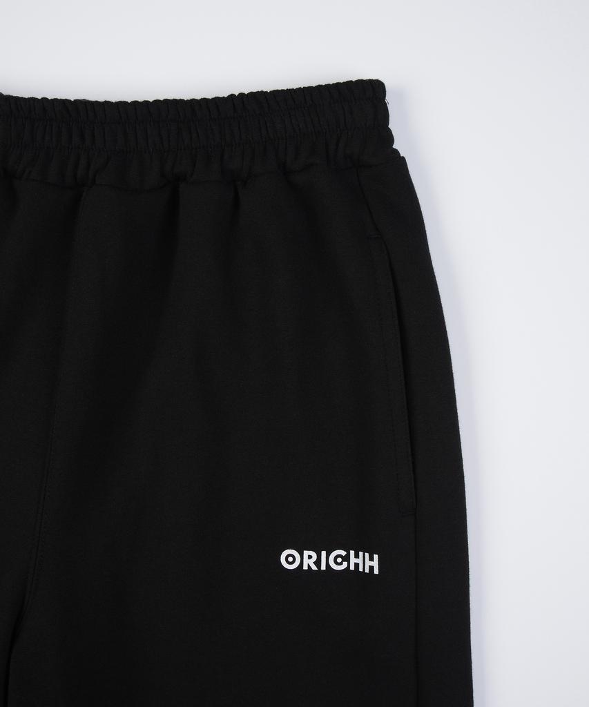 Olai Graffiti Print Baumwoll-Jogginghose_Schwarz