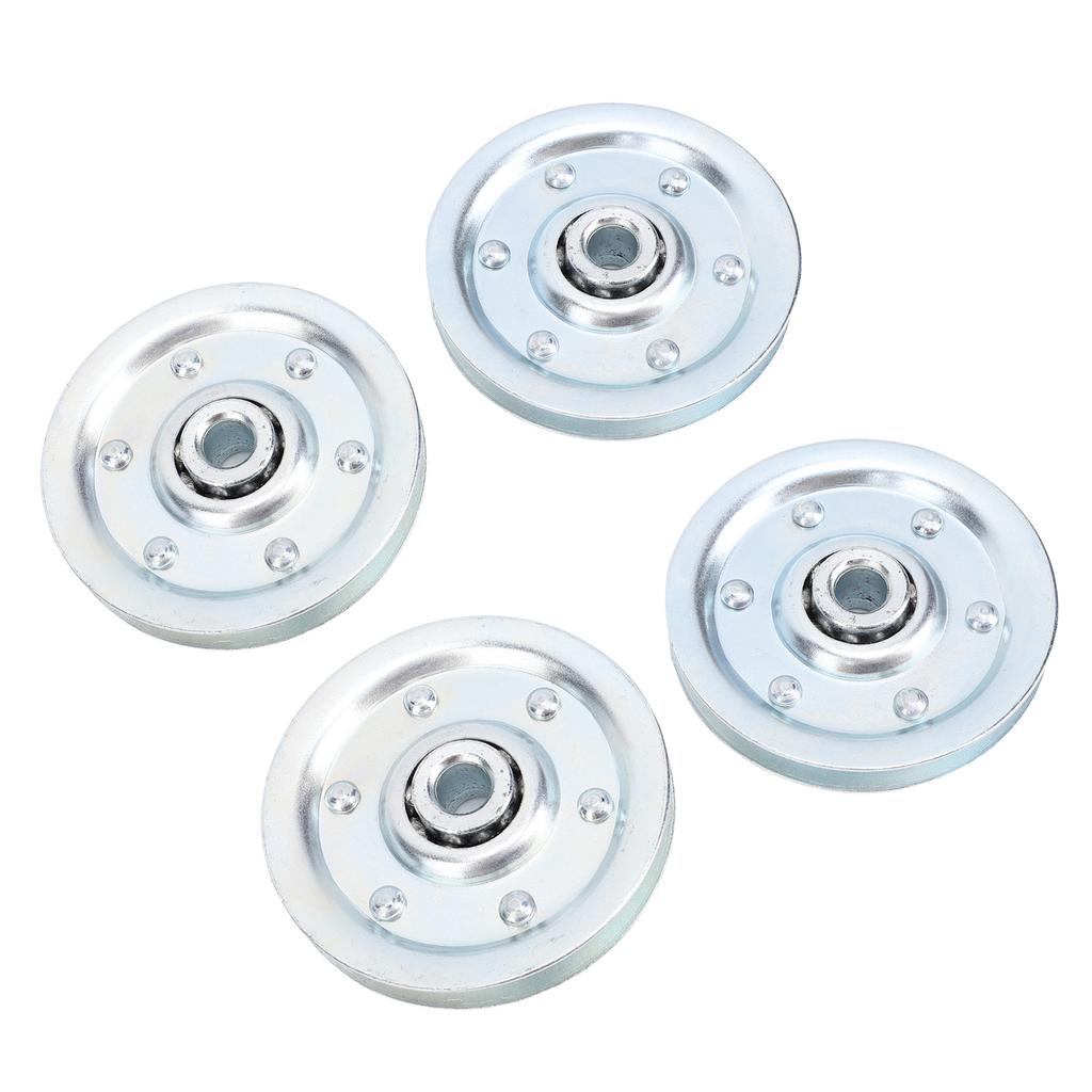 4PCS 3in Heavy Duty Garage Door Pulley Kit Zinc Plated Quiet 200LB Rated Load for Most Garage Doors