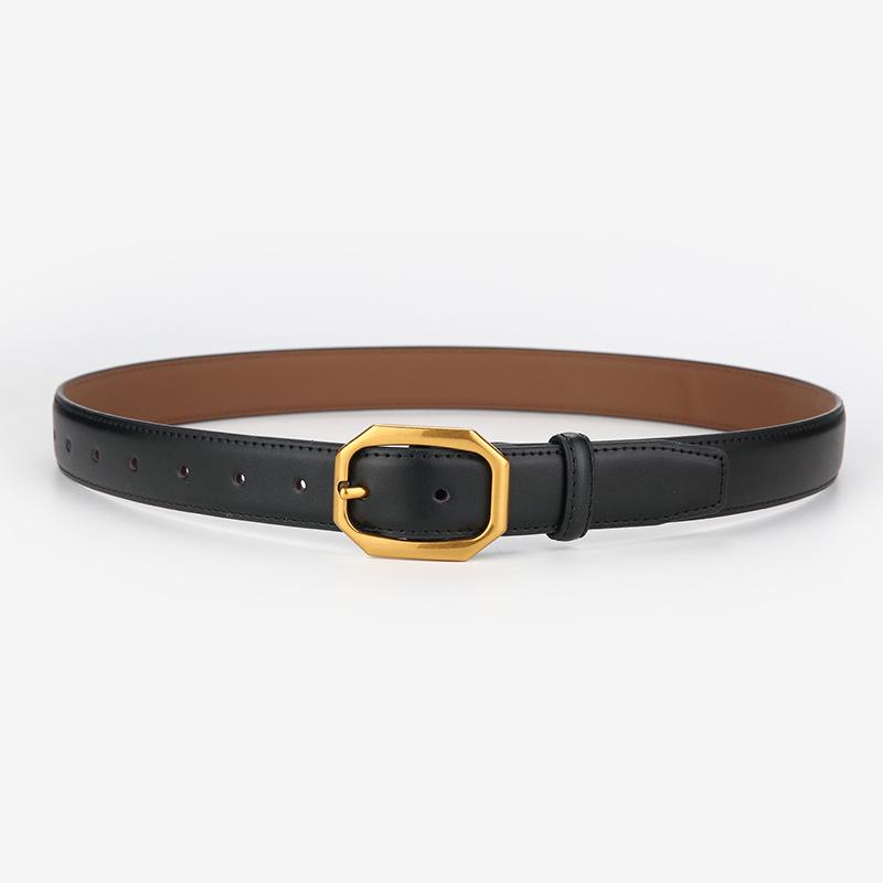 2023 Genuine Leather Retro Cowhide Belt for Jeans - Hong Kong Style
