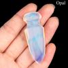 1Pc Natural Quartz Dagger Sword Carving Stone Ornaments Decorative, Reiki Healing Gemstones Home Decor, DIY Jewelry Craft Collections Gifts 50×20mm