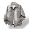 New leather jacket men's autumn and winter large size jacket leather jacket men's business lapel suede men's leather jacket