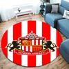 Sunderland AFC Round Area Rug,Carpet Rug for Living Room Bedroom Sofa Playroom Decor,Non-slip Floor Mat