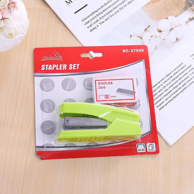 Medium-Sized Labor-Saving Color Stapler Set for Office and Student Use