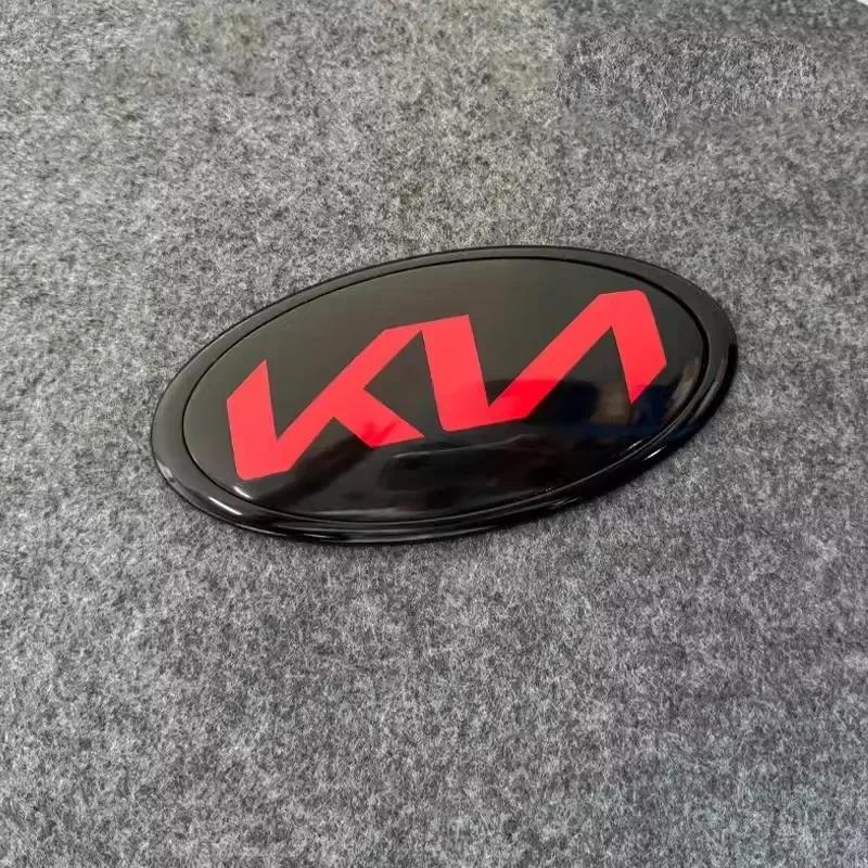 2026 Hot Car Sticker Car Front Gril Front Rear Trunk Emblem Covers Badge Sticker For KIA EV6 Sorento Niro Stinger Ceed Carnival 