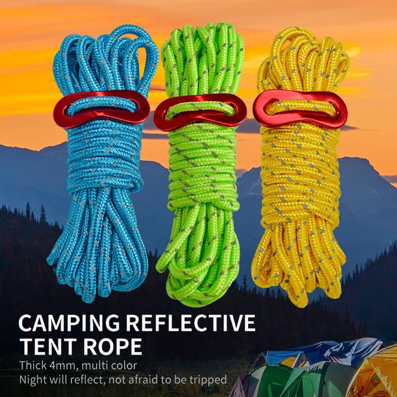 4Mm Thick Wind Rope Outdoor Windproof Rope Support Rod Pull Rope 4M Tent Rope