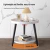 Double-Layer Floor Storage Rack: Perfect for Kitchen, Living Room, Bedroom, Coffee Table, or Bedside; Easy Installation