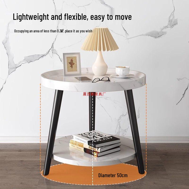 Double-Layer Floor Storage Rack: Perfect for Kitchen, Living Room, Bedroom, Coffee Table, or Bedside; Easy Installation