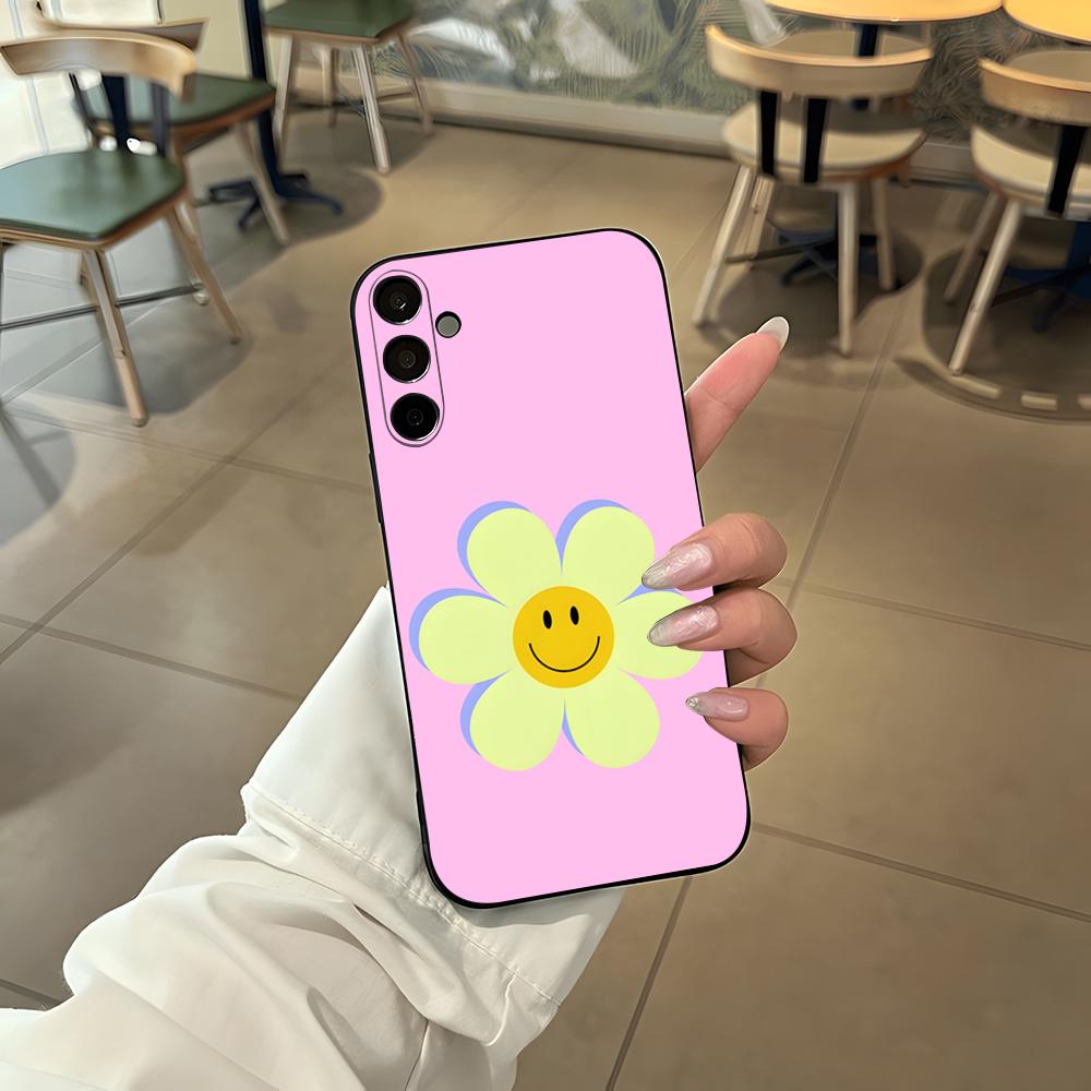 Sunflower Smiley Face Phone Case For Samsung S26 S25 Edge S24 S23 S22 S21 S20 Ultra Plus Fe Galaxy Silicon Cover