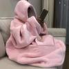 1 Pezzo Felpa con Cappuccio Coperta Indossabile da Donna Uomo, Felpa Coperta Oversize Super Morbida Calda Accogliente Indossabile con Cappuccio