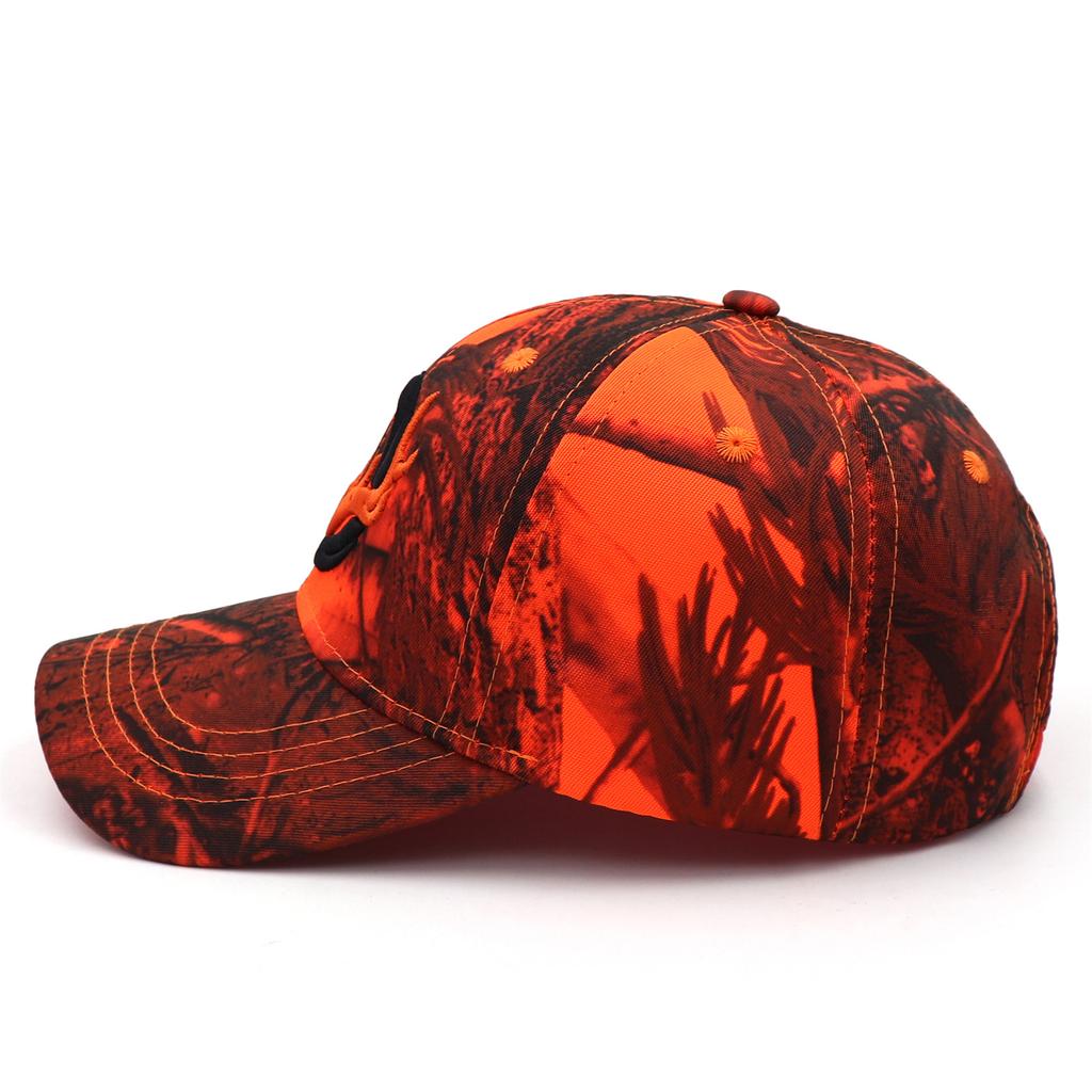 Elk animal embroidery cap camouflage outdoor sports baseball cap