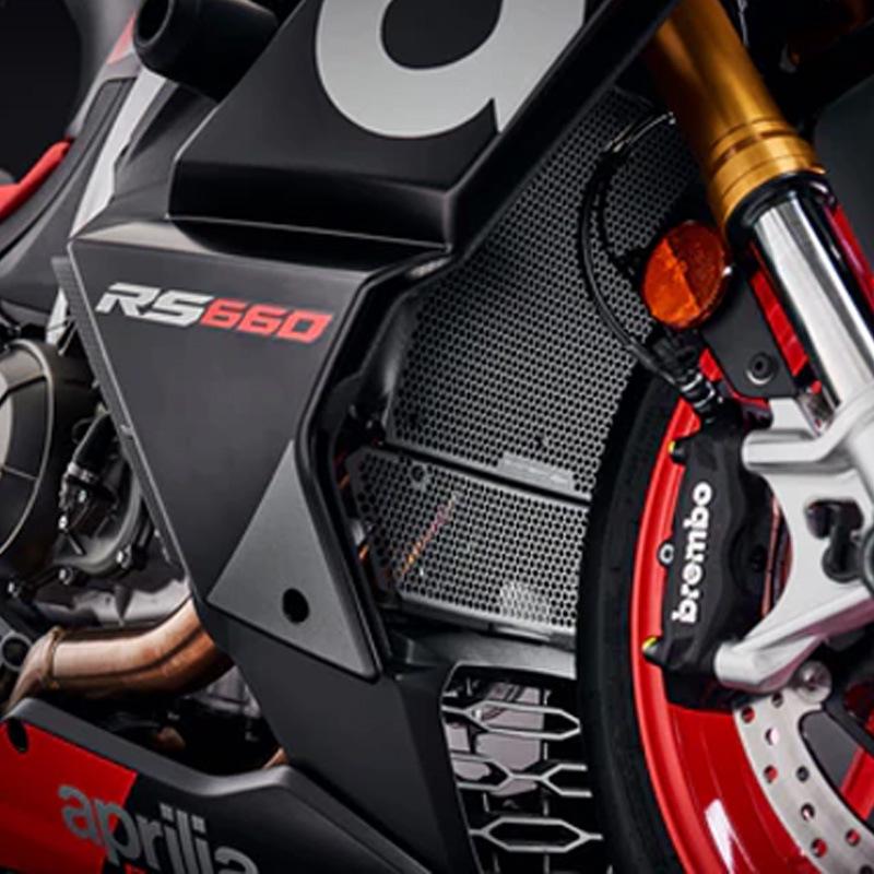 Aluminum Alloy Radiator Protector for Aprilia RS660 Motorcycle Engine