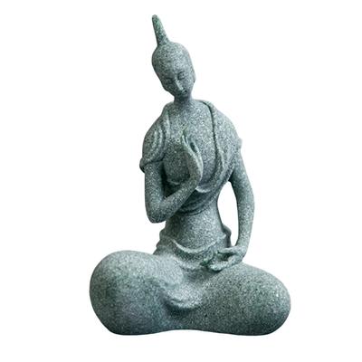 Scultura di Buddha per Acquario Arte da Tavolo Decorazione per Casa Stanza per Soggiorno Camera da Letto