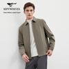 SEPTWOLVES Men's Lapel Solid Three-Proof Jacket