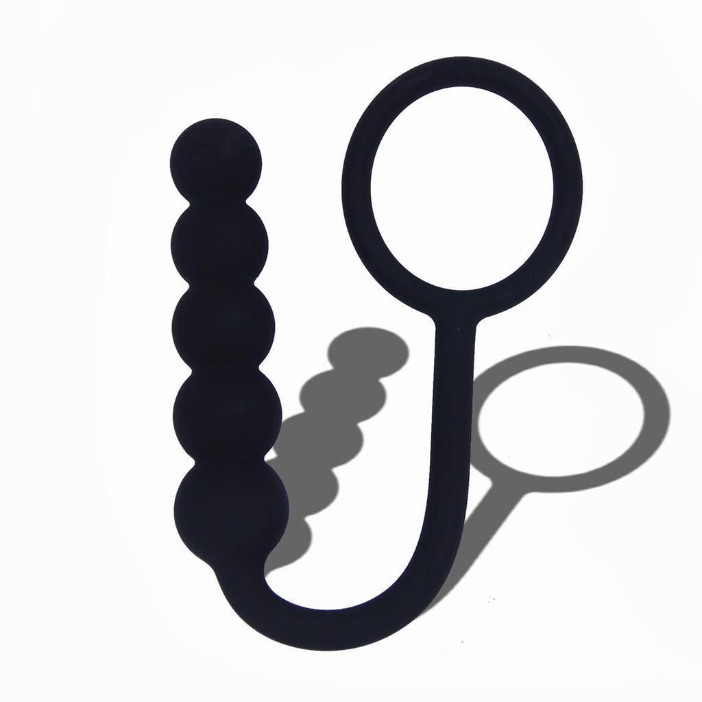 Sexy Beads Anal Butt Plug Play Pull Ring Ball Silicone Butt Anal 