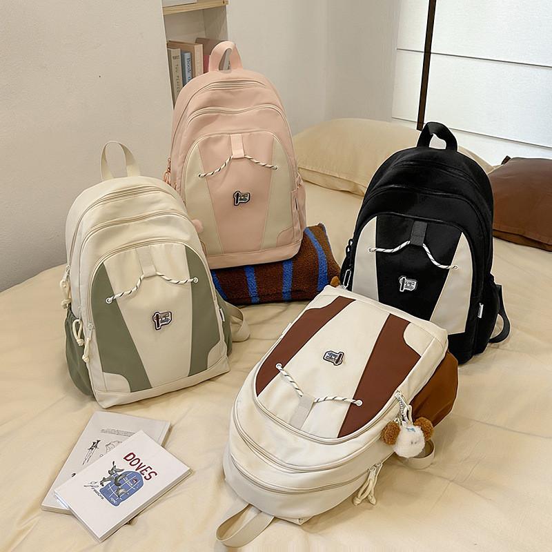 Backpack With Leisure Color Blocking And Cartoon Directional Sign Decor Teen For