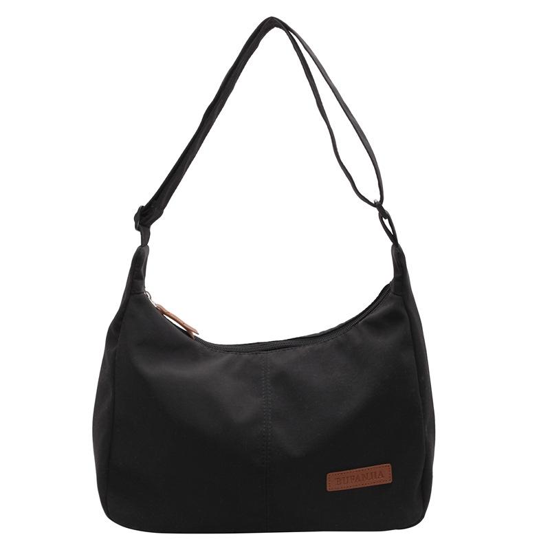 Casual Canvas Bag Fashionable Large-capacity Tote Bag Commuter Simple Single-shoulder Crossbody Bag