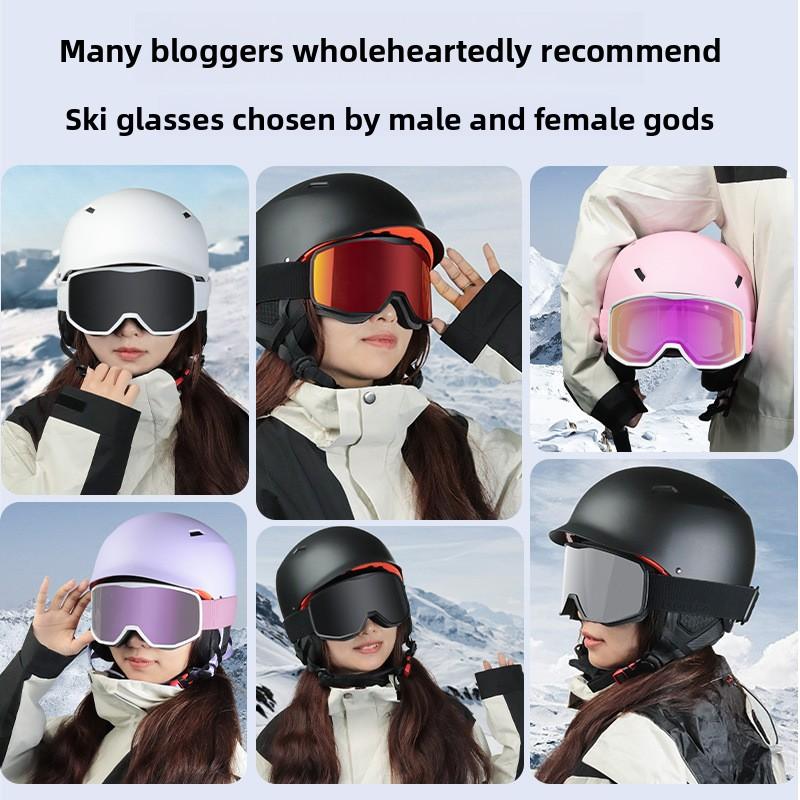 Ski Goggles Goggles Women's Ski Glasses Breathable High Definition Anti-fog Card Myopia Men's Ski Goggles