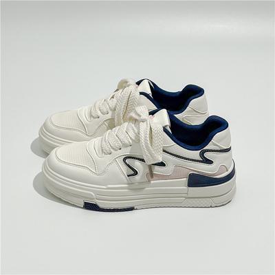 Freizeitschuhe für Damen Neue Trends Mehrfarbige Sneaker mit dicker Sohle Damen Elegant Designer Weiße Schuhe Dame Atmungsaktiv