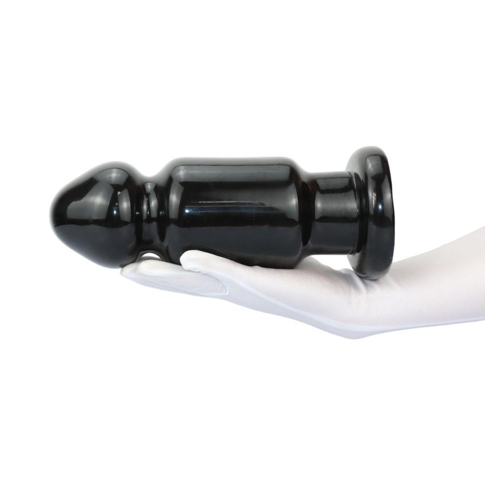 9.5cm Black Giant Anal Plug for Men - Extra Large and Thick