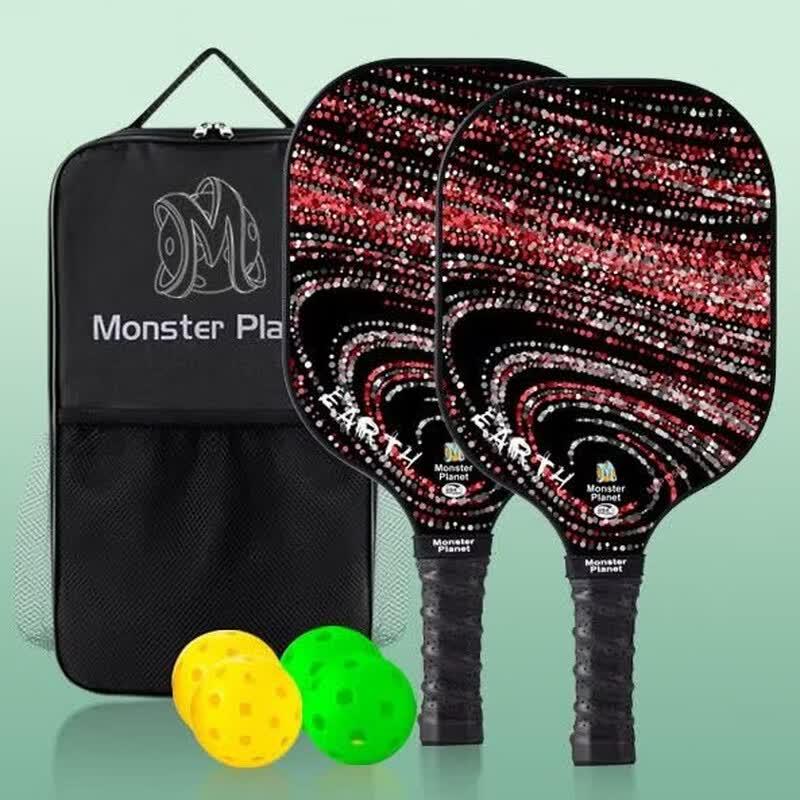 Monsterplanet Earth Series Pickleball Paddle Set