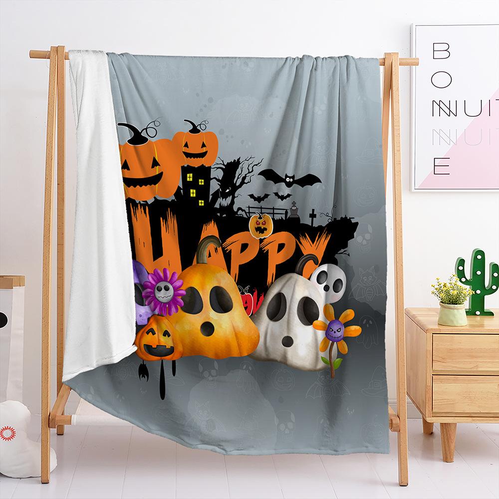 Flannel Halloween Blanket Bedroom Living Room Blanket All Seasons