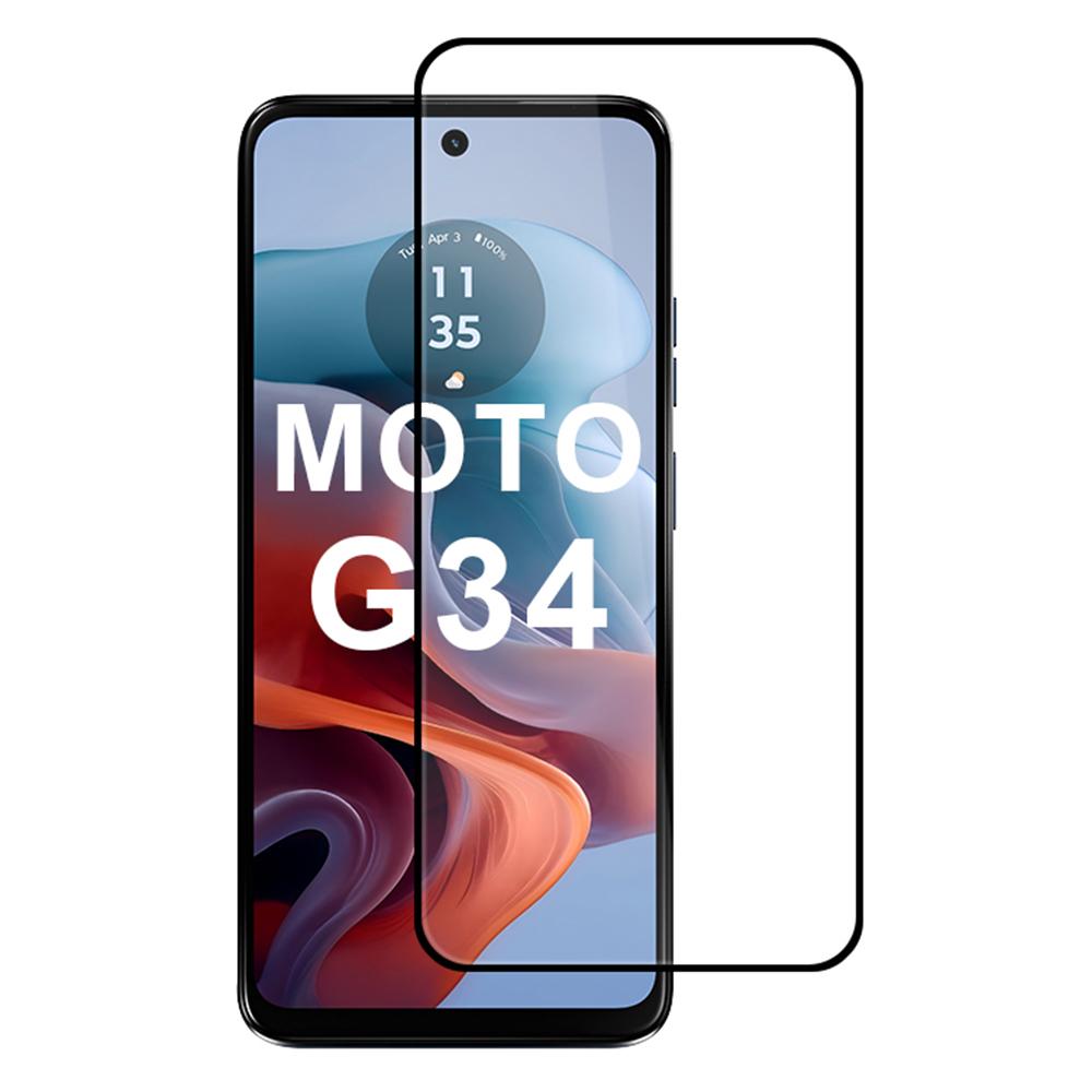 

Для Motorola Moto G45 5G/G34 5G Захисне скло для екрана Шовкотрафаретний друк Повний клей Високоалюмосилікатне скло Type A