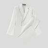 INCERUN Two Pieces Outfits Men Lapel Long Sleeve Cropped Blazer Long Flare Pants Sets