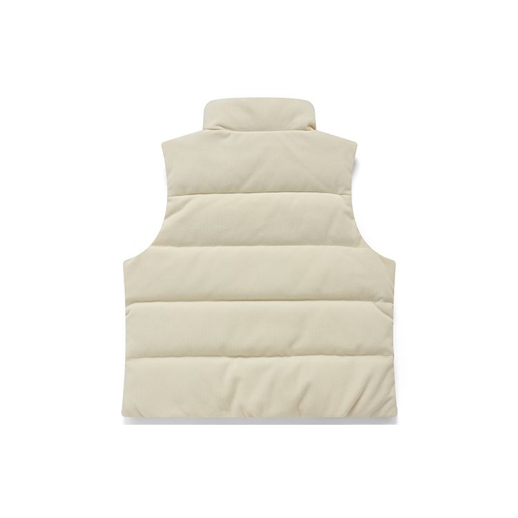 Fila Fusion Embroidered Logo Warm Zipper Down Vest Women vest White T11W142903FIV