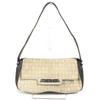 Logo Mania Bag Handbag Flap Logo Plate Shoulder Bag Beige/Dark Brown