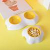Pet Supplies Egg Yolk Tableware Pet Cat Bowl Double Bowl Cat Bowl Dog Rice Bowl Egg Yolk Pet Bowl