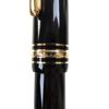 Very Good MONTBLANC Fountain Pen Meisterstück 147 Traveler Black Gold 14K Mens Used