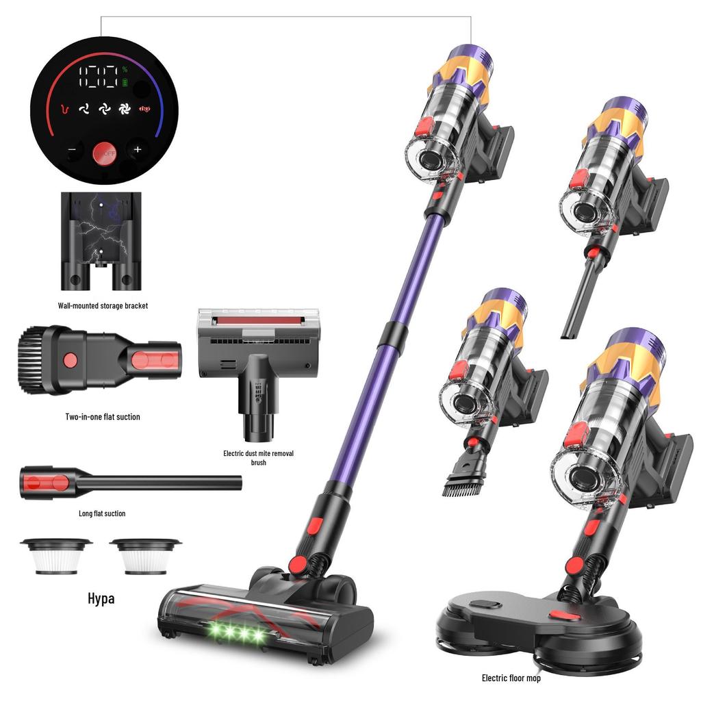 High-Power Brushless Handheld Vacuum Cleaner – 550W Multi-Function with Strong Suction for Home and Pet Hair Removal