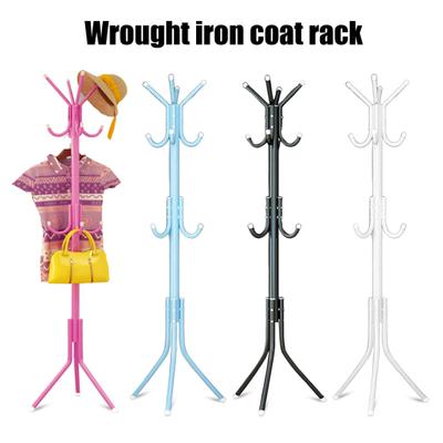Porte-manteau avec 12 crochets Porte-manteau autonome pour entrée, couloir, chambre à coucher et bureau Porte-manteau en métal pour manteaux, chapeaux et sacs