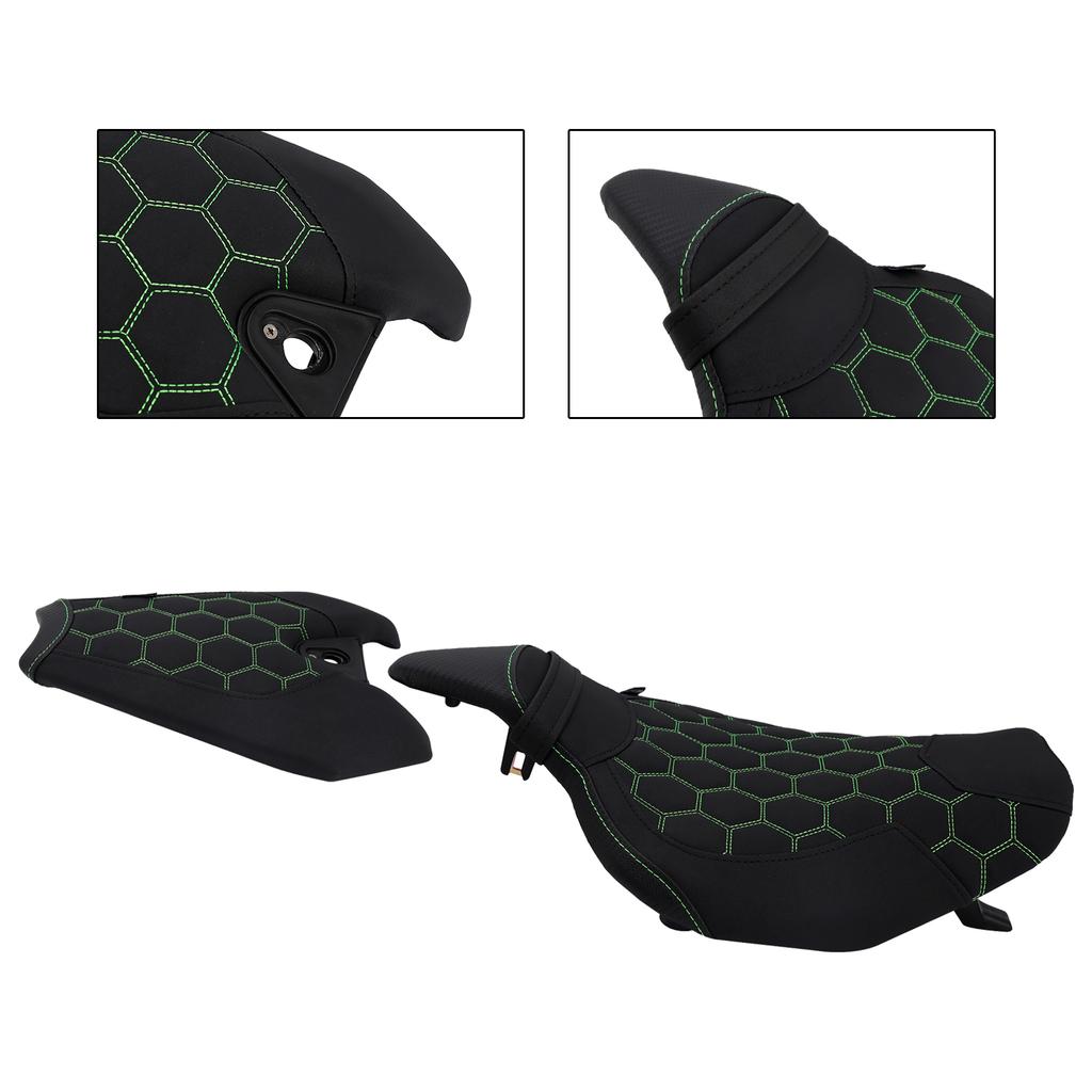 Front&Rear Raider Passenger Cushion Kit Green2 For Kawasaki Z1000 2014-2025 2024