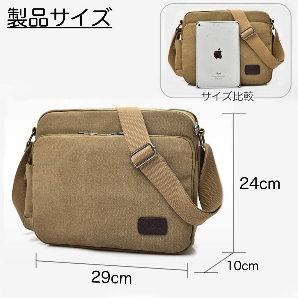Shoulder bag for crossbody large A4 card shoulder bag SH336 [MT's SHOP] men, bag, capacity, size, canvas, multi-functional, multi-storage, pocket,