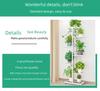 Multi-Layer Iron Flower Rack: 7 Tiers, Holds 8 Pots, Ideal for Indoor, Balcony, or Living Room Decoration. Perfect for Hanging Plants and Greenery.