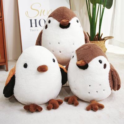Simulation Sparrow Tit Doll Cute Bird Plush Toy Doll Children Dumpling Pillow Doll Girl Gift