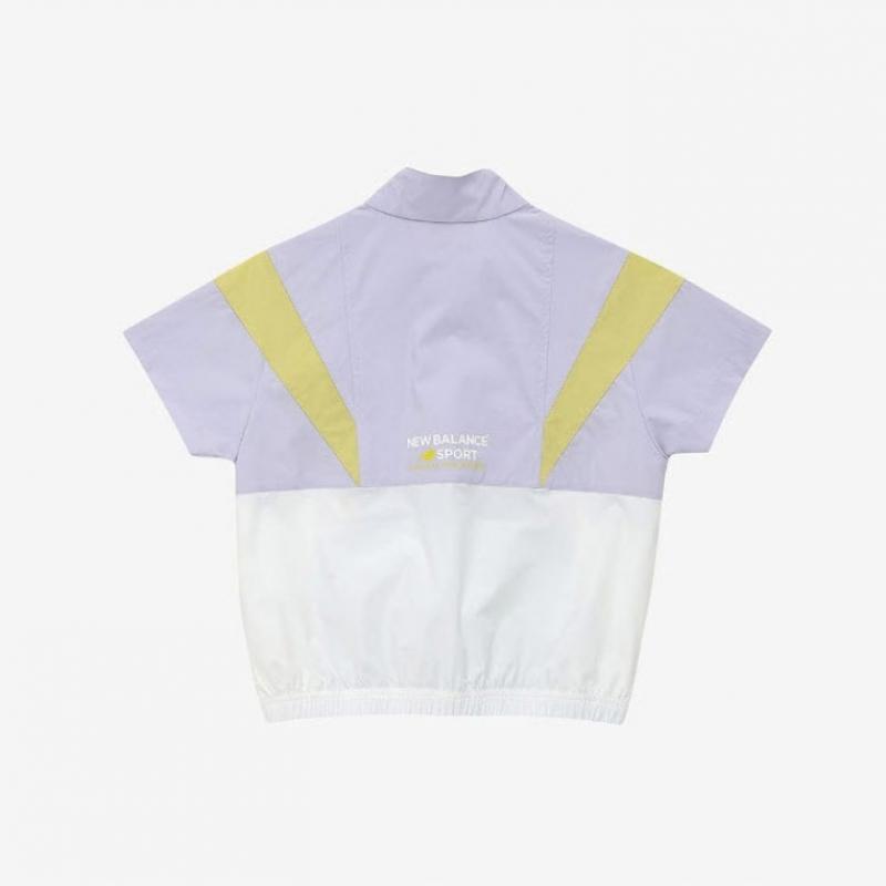 New Balance Kids Woven Half Zip Setup Nk9ye2106u 76 Short Sleeve Tee