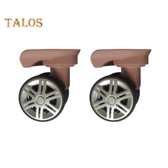 1 Paar Universal-Ersatzräder, geräuscharm, zweireihig, groß, Trolley-Gepäckrad, Reparatur, Reisekoffer, Teile, Zubehör, Rad