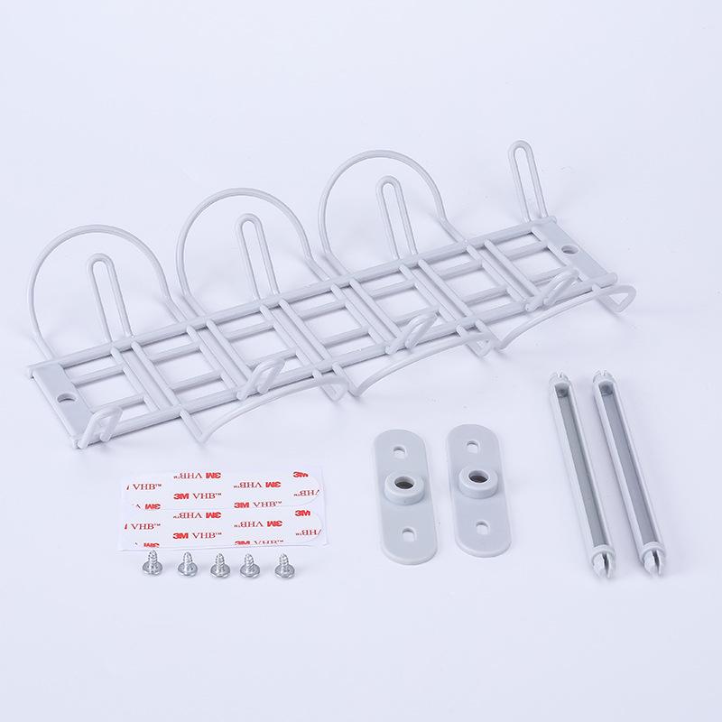 2453 Desk Bottom Power Cord Plug-in Storage Rack Cable Plate Partition Hanging Basket Laminated Rack Plug-in Board Storage Rack
