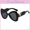V Shape Butterfly Sunglasses With Uv400 Protection For Fashionable Outdoor Activities