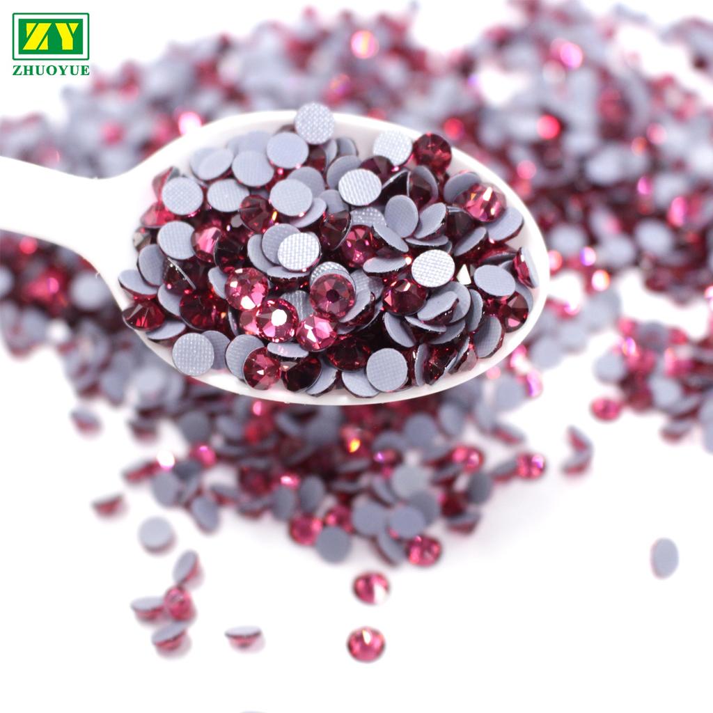 2mm SS6 Eco-Friendly Glass Rhinestones for Wedding Dress Trimmings Nail Art & Bags-Factory Direct Sale