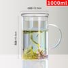 Duomeiduo Colorful High Borosilicate Glass Cup with Lid, 5-Pack
