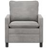 Sofa Light Grey 76 X 81 X 87.5 Cm Velvet
